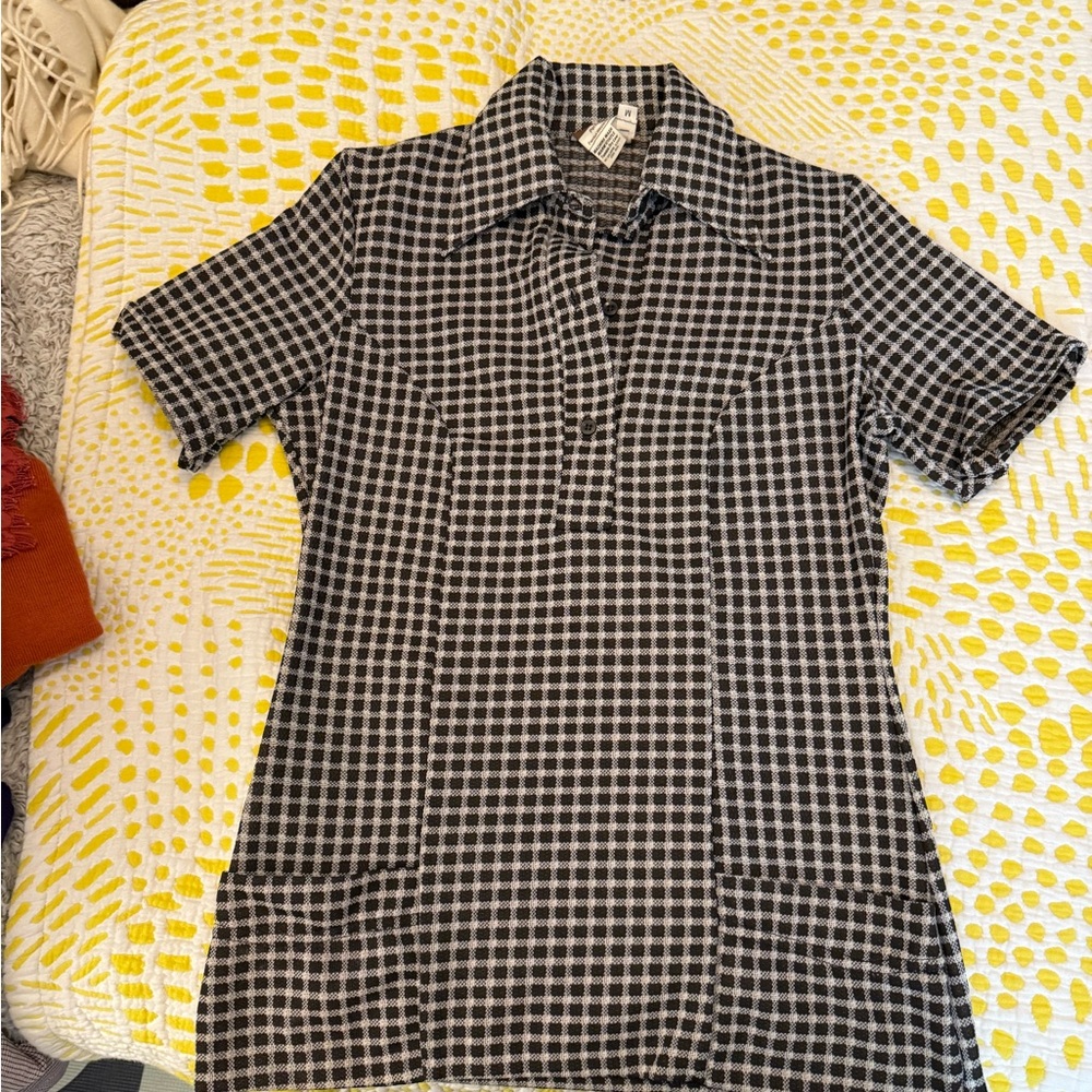 Penton Dark Brown and White Checkered Shirt